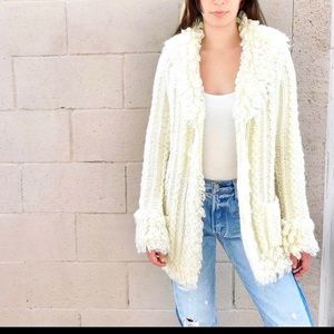 70s Vintage Handmade Crochet Cardigan